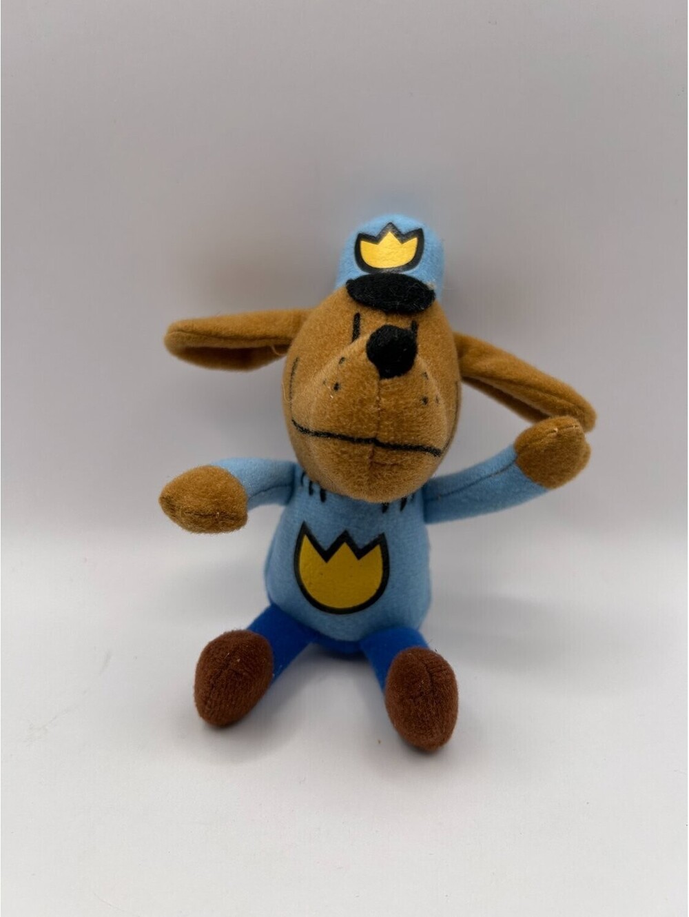 MerryMakers Dog Man Plush Toy Blue Small 9in Dav Pilkey Embroidered Details Toy!